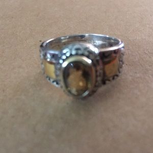 Brighton yellow topaz .925 silver ring